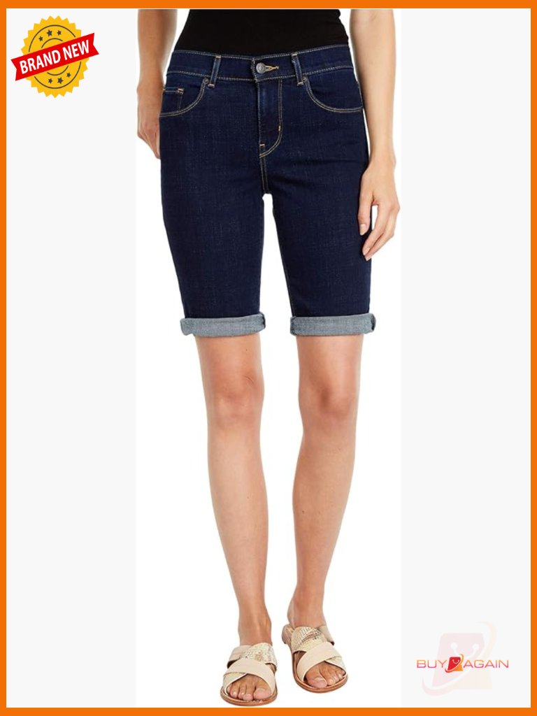 Mid Rise Bermuda Shorts With 105 Inseam